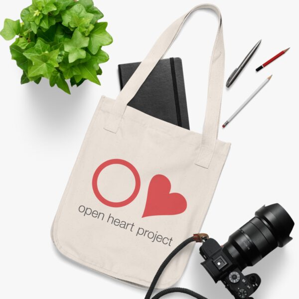 Open Heart Project Organic Canvas Tote Bag - Image 3