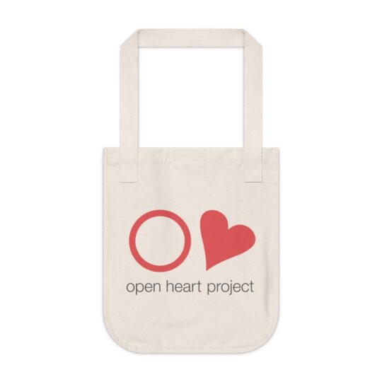 Open Heart Project Organic Canvas Tote Bag